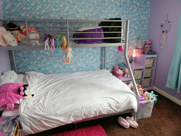 Showing wallpaper Arthouse Mermazing Scales Ice Blue Glitter Wallpaper - 698305 on the wall