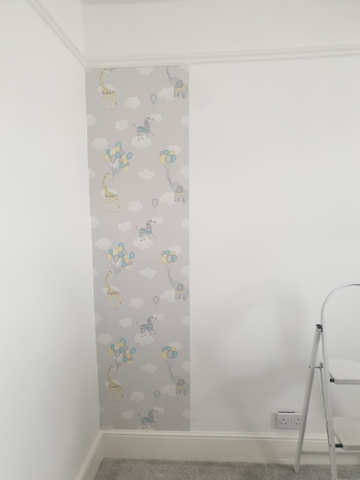 Showing wallpaper Holden Decor Animal Balloons Grey Multi Wallpaper - 91041 on the wall