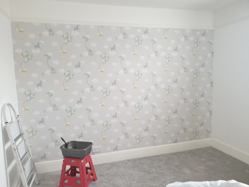 Showing wallpaper Holden Decor Animal Balloons Grey Multi Wallpaper - 91041 on the wall
