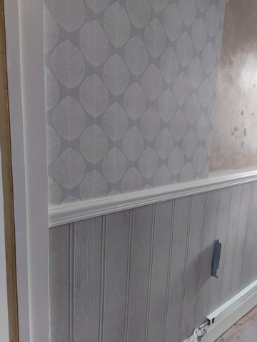 Showing wallpaper Arthouse Opera Tongue & Grove Grey Wallpaper - 694300 on the wall