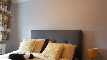 Showing wallpaper Crown Ash Branch Floral Grey Wallpaper - M1178 on the wall