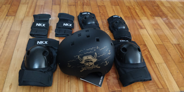 NKX Kids 3-Pack Pro Protective Gear - Knee Pads, Elbow Pads