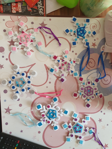 Baker Ross Schneeflocken & Schneemann Bastelset – Mix & Match Weihnachtsdekoration Für Kinder