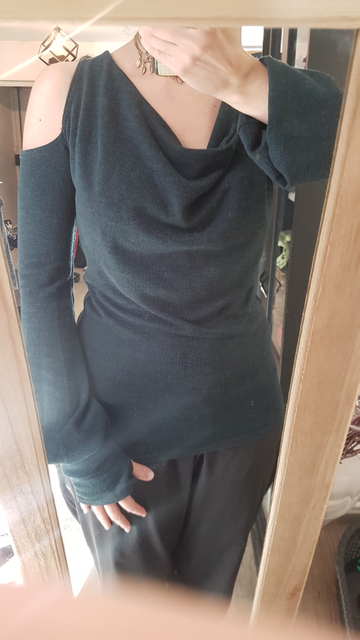 Pull Femme En Tricot Col Bateau Épaules Dénudées Casual Pullover Lâche