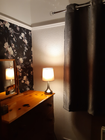 Showing wallpaper Lipsy London Lotus Floral Black Wallpaper - 144053 on the wall