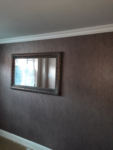Showing wallpaper Muriva Eli Texture Bronze Metallic Wallpaper - 701523 on the wall