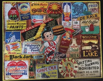 White Mountain Puzzles Vintage Signs 1000 Piece Jigsaw Puzzle White Mountain Puzzles Vintage Signs 1000 Piece Jigsaw Puzzle