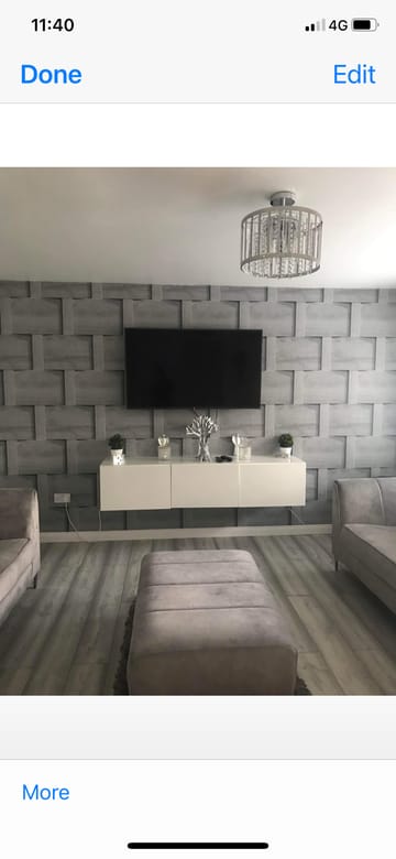 Showing wallpaper Debona Harrow Wood Weave Grey Wallpaper - 6739 on the wall
