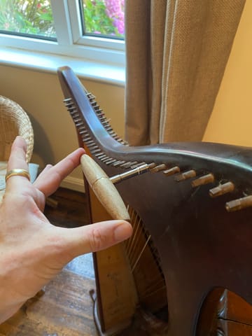 Il Greco Antico Strumento Musicale. La Cetra. Incisione. Xix Secolo Colore 88463100