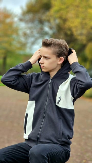 Fila Bingöl Jacket With Hood Blauw voor jongens | Kids Brand Store