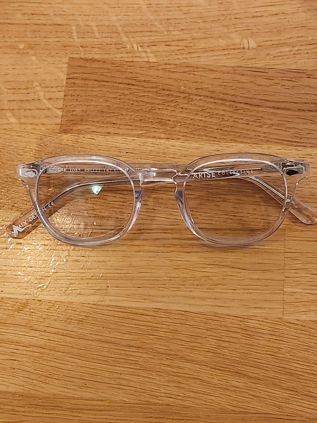 Arise Collective Varese K1085 002 Eyeglasses in White Transparent