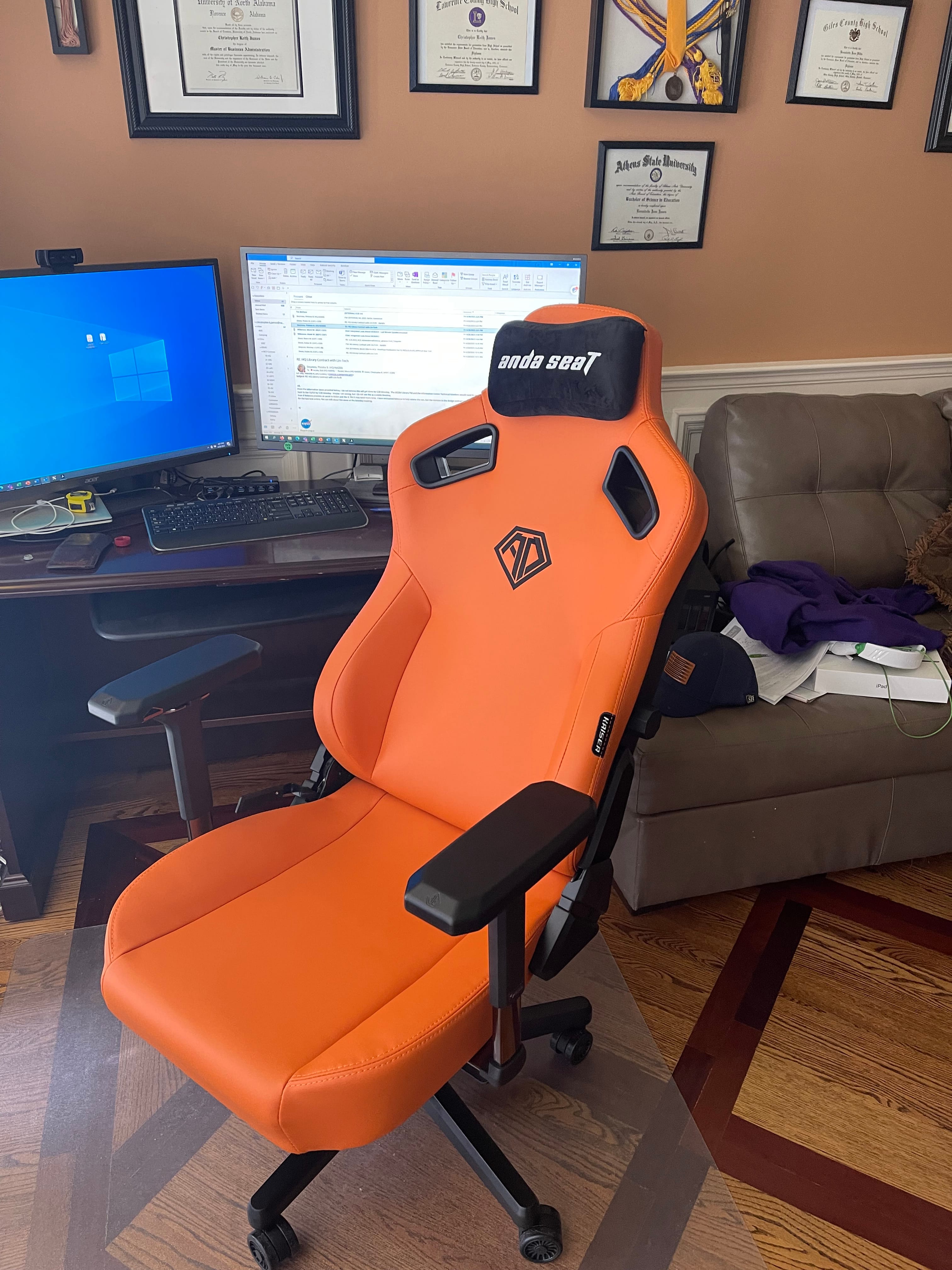 AndaSeat Blaze Orange Kaiser 3 Series Ergonomic Gaming Chair