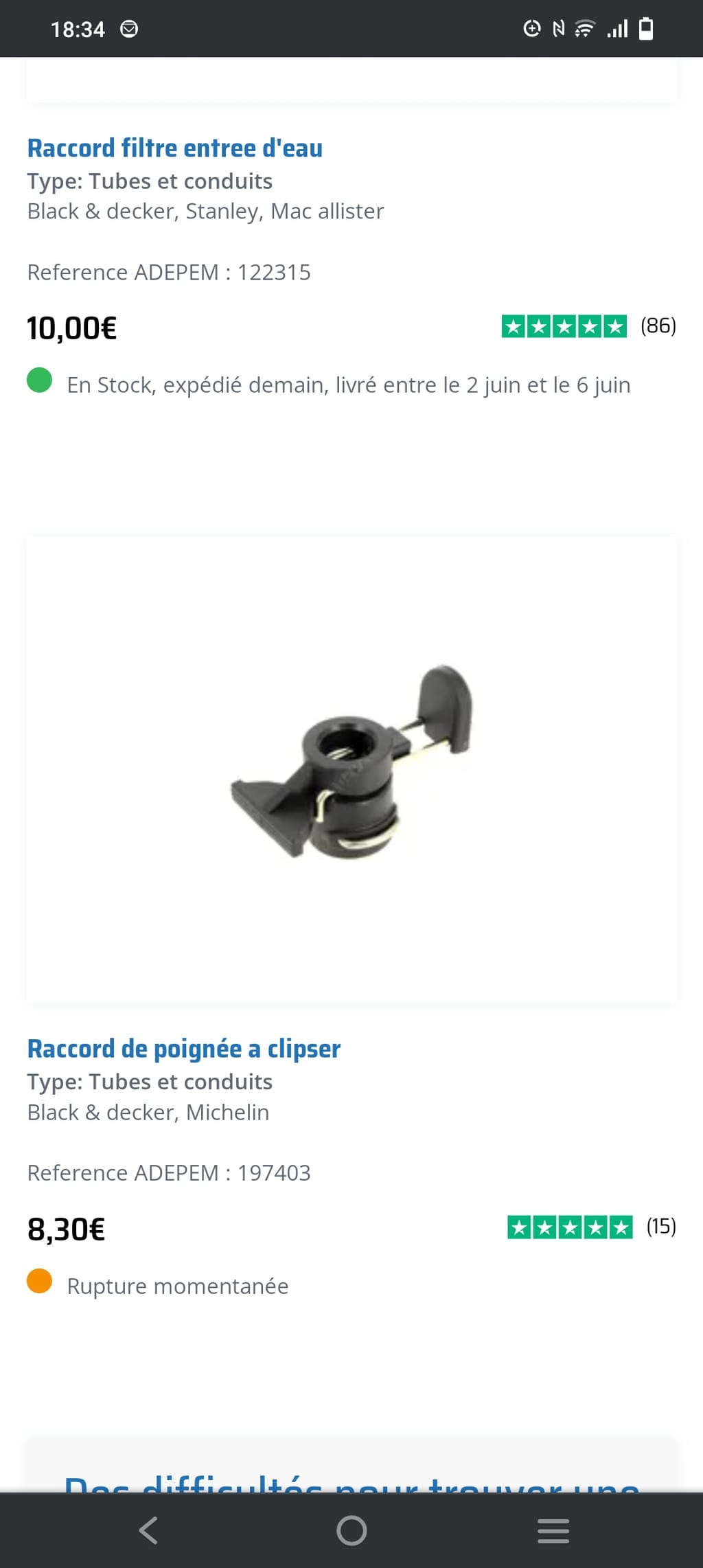 Raccord Filtre Entrée Eau 91103746 - ADEPEM | Pour Nettoyeur Haute Pression Parkside