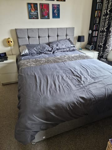 A customer photo for Classic Divan Bed - Lovely, stylish bed, and amazingly comfy mattress. Author: Sarah. Dated: 2023-08-03