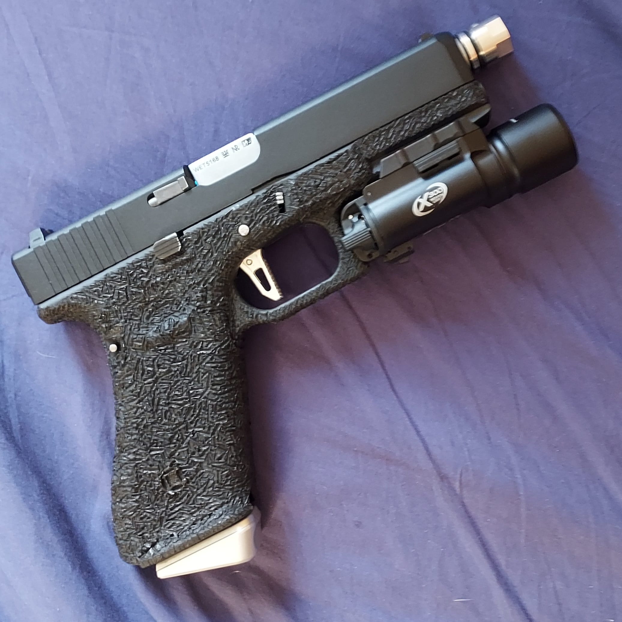 Détente ajustable silver pour AAP-01 AAC TTI Airsoft