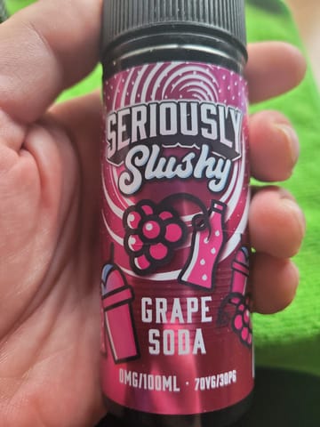 Grape Soda 100ml Shortfill E-Liquid by Seriously Slushy - review image uploaded by customer