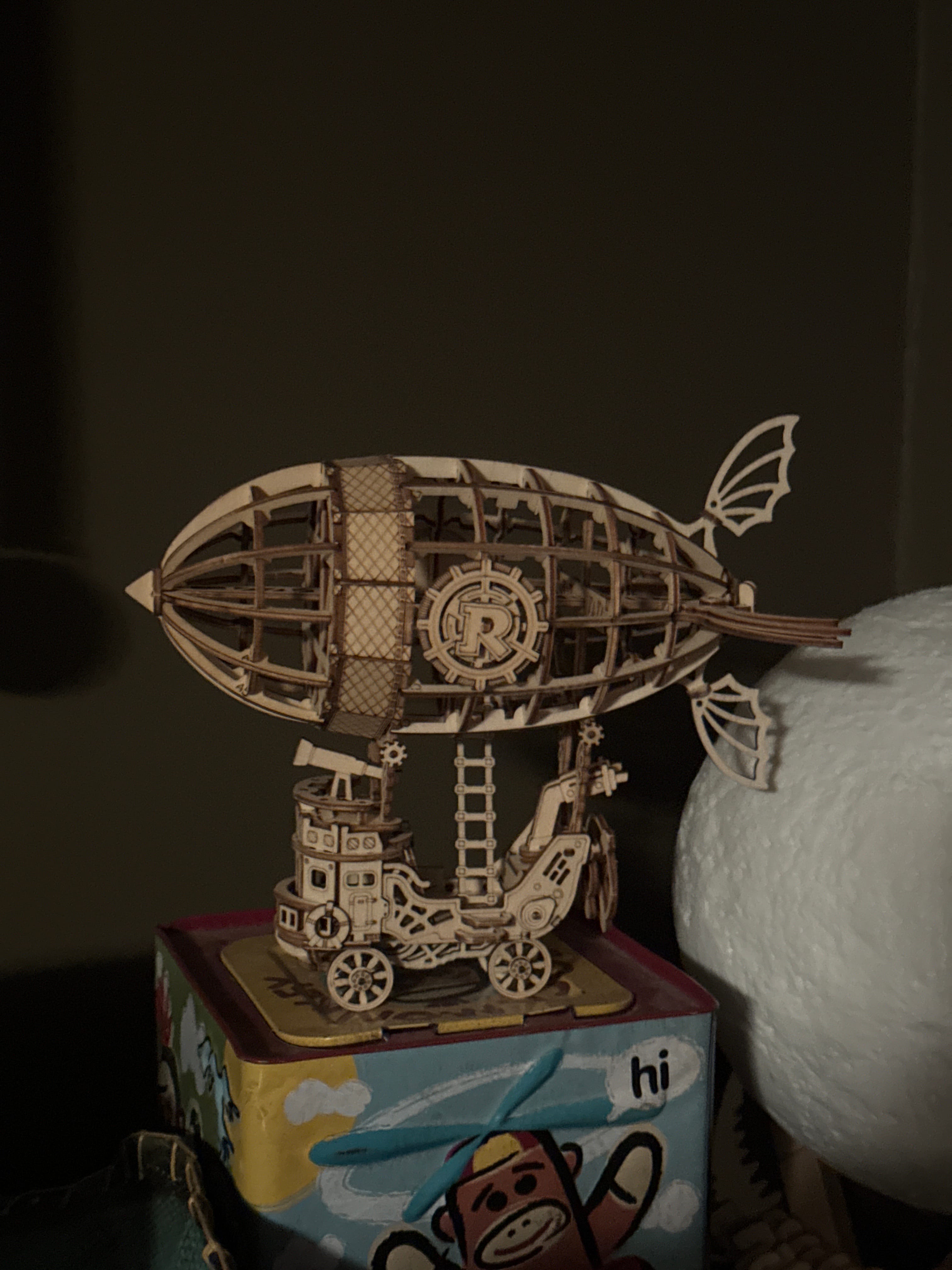 鉄オブジェ Rolife Airship Model 3D Wooden Puzzle TG407 | Robotime