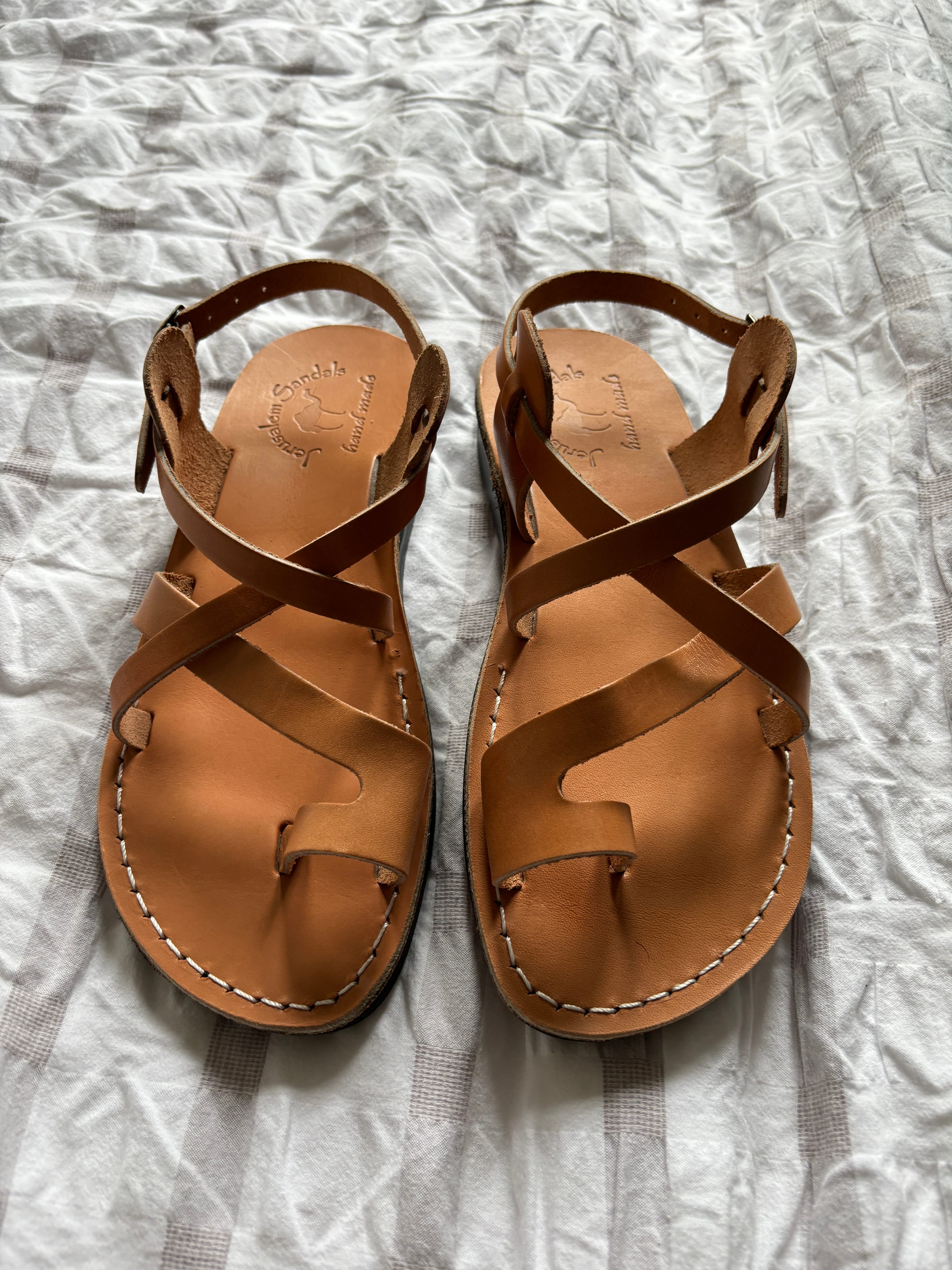 The Good Shepherd | Men's Tan Leather Buckle Sandal