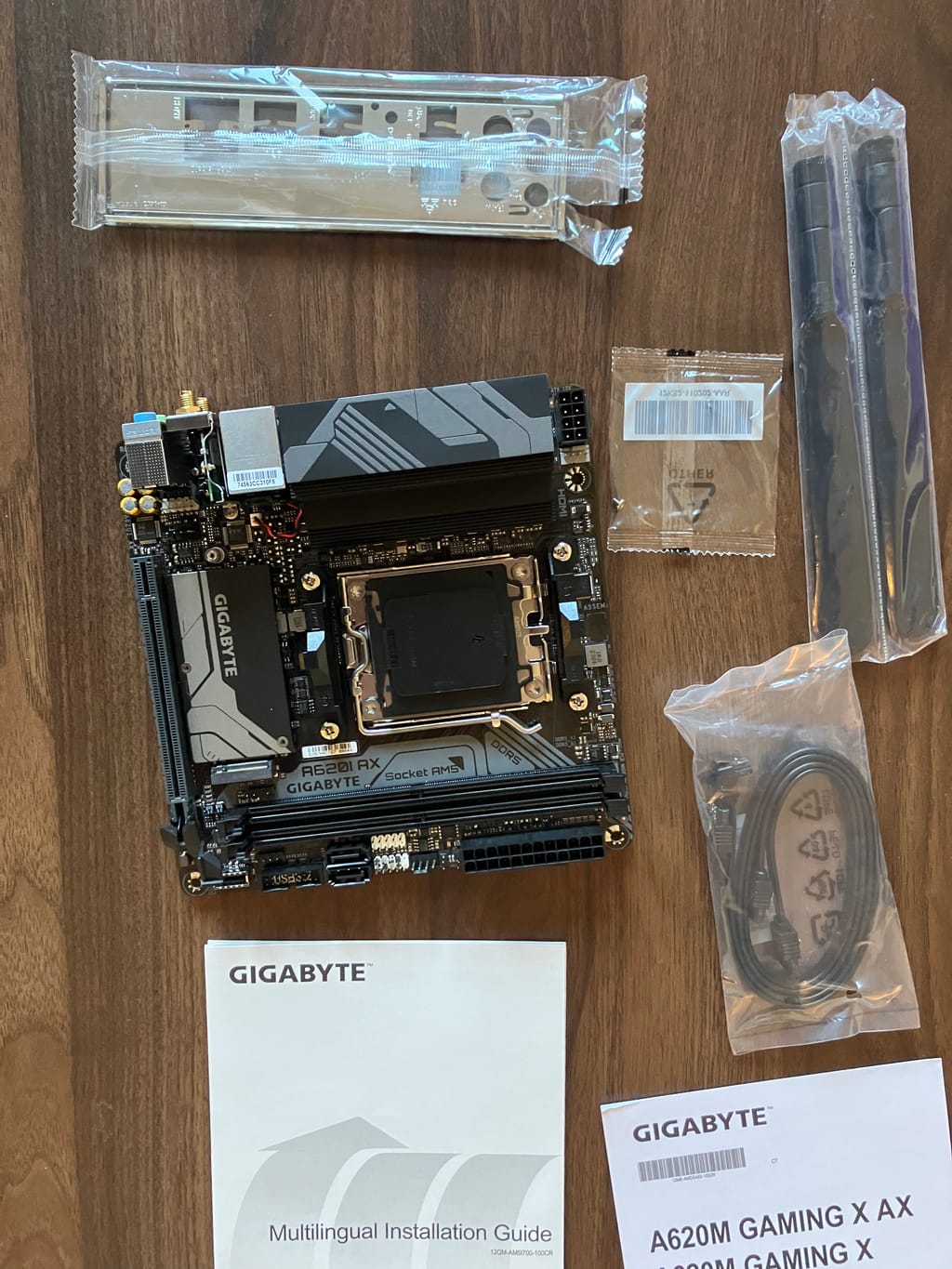 Gigabyte A620I AX AMD Ryzen DDR5 Mini ITX Motherboard