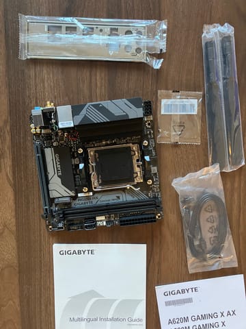 【新品未使用】GIGABYTE A620I AX AM5 Mini-ITX Gigabyte A620I AX Mini-ITX AM5 Motherboard A620I AX G10 B&H