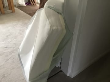 A customer photo for Silentnight 3 Zone Memory Foam Mattress - A picture paints a thousand words. This is the most horrific product I have ever. Author: Lesley Lubert. Dated: 2024-01-30