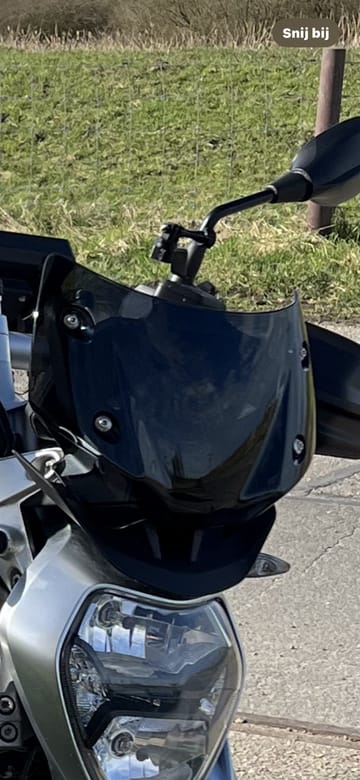 Windschild Sport WRS R 1250 R 2019-2021, Fumè Scuro – Aus 3 Mm PMMA-Plexiglas, Für Mehr Windschutz