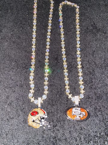 Round Stone Star Tennis Chain in Yellow Gold - 8mm