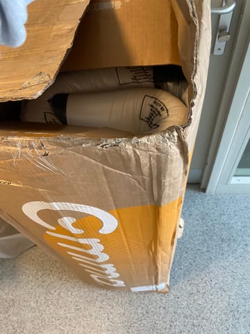 A customer photo for Emma® Diamond Spring Free Mattress - The box came absolutely destroyed and was wide open when I got it. Author: Shane Danino. Dated: 2024-10-02