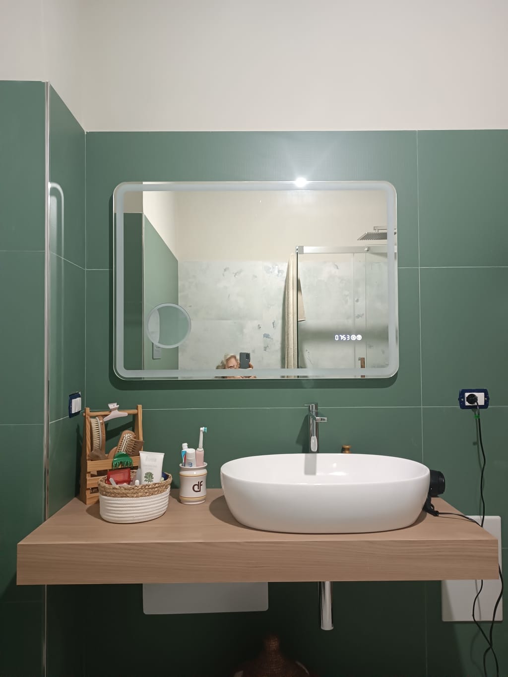 Specchio irregolare - Specchio da bagno - Specchio irregolare LED - Grande