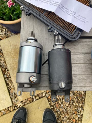 Riloer Replacement Electric Starter Motor Metal Motorcycle Electric