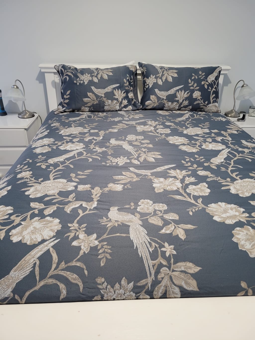 Luxury Jacquard Camden Duvet Cover Quilted Double King Super King Size