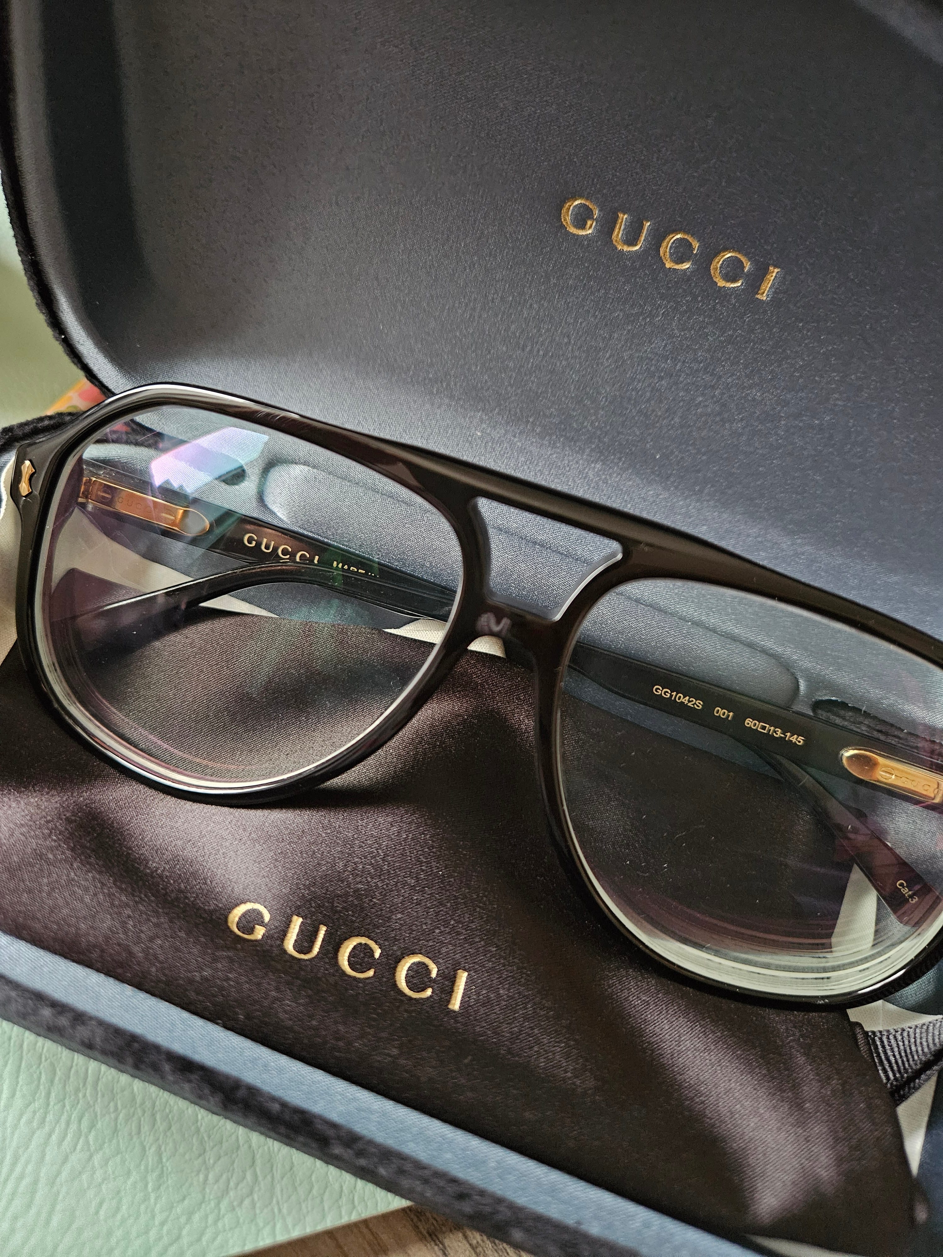 Gucci GG1042S 001 Sunglasses Black Aviator Frame, Grey Lenses Gucci GG1042S 001 Sunglasses Black Aviator | Mercari main image 2