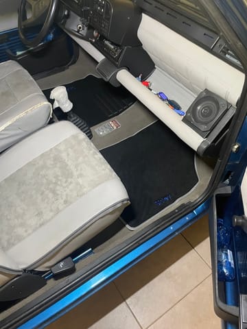 MTM Tappetini Auto Su Misura Per Fiat Panda (1980-2004) - Set 4 Pezzi In Moquette Nera - Battitacco Antiusura - Made In Italy