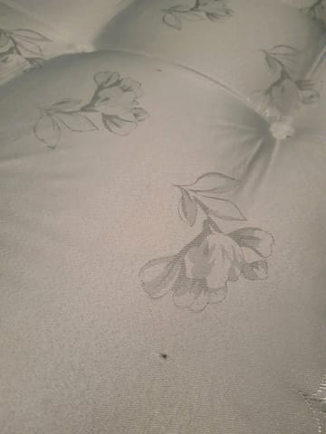 A customer photo for Spring King® Memory Ortho Mattress - The mattress is nice and comfortable but unfortunately it arrived with a missing. Author: Customer. Dated: 2025-02-10