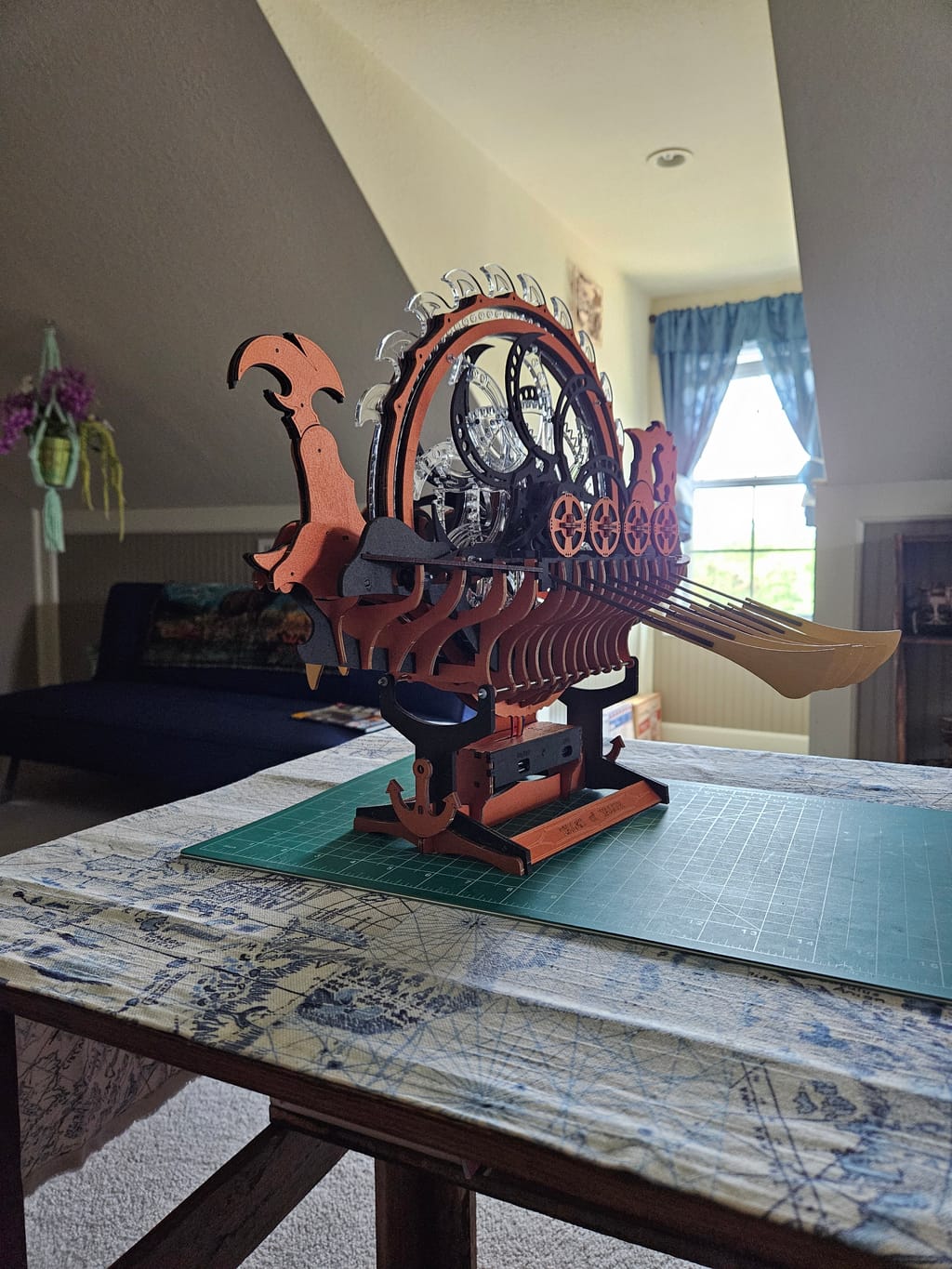 ROKR Viking Dragon Ship Mechanical 3D Wooden Puzzle LK802 | ROKR