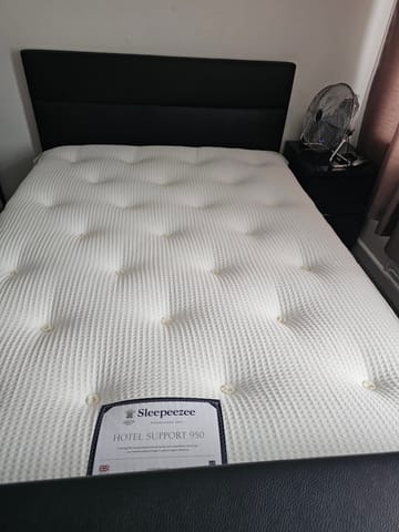 A customer photo for Sleepeezee Hotel Support 950 Mattress - Supportive and worth the upgrade. I purchased the sleepeezee hotel support 950 m. Author: Mjp. Dated: 2025-05-15