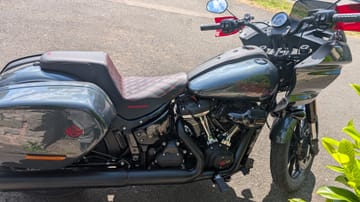 Saddlemen Step-Up Red Front Lattice Stitched Seat For Harley