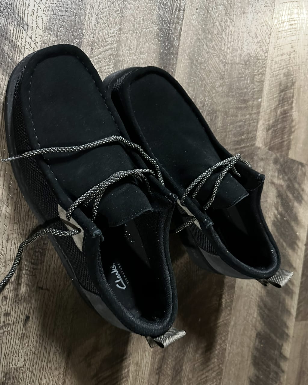Men's Wallabee FTR 2 Lo Black Combination Shoes | Clarks
