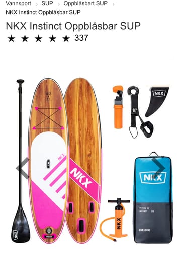NKX Instinct Inflatable Paddleboard / SUP