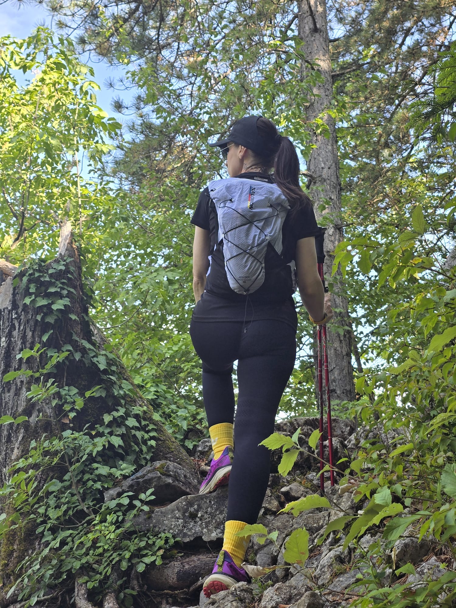 Salomon Adv Skin Cross Season 15 Set Trail Backpack - Ebony