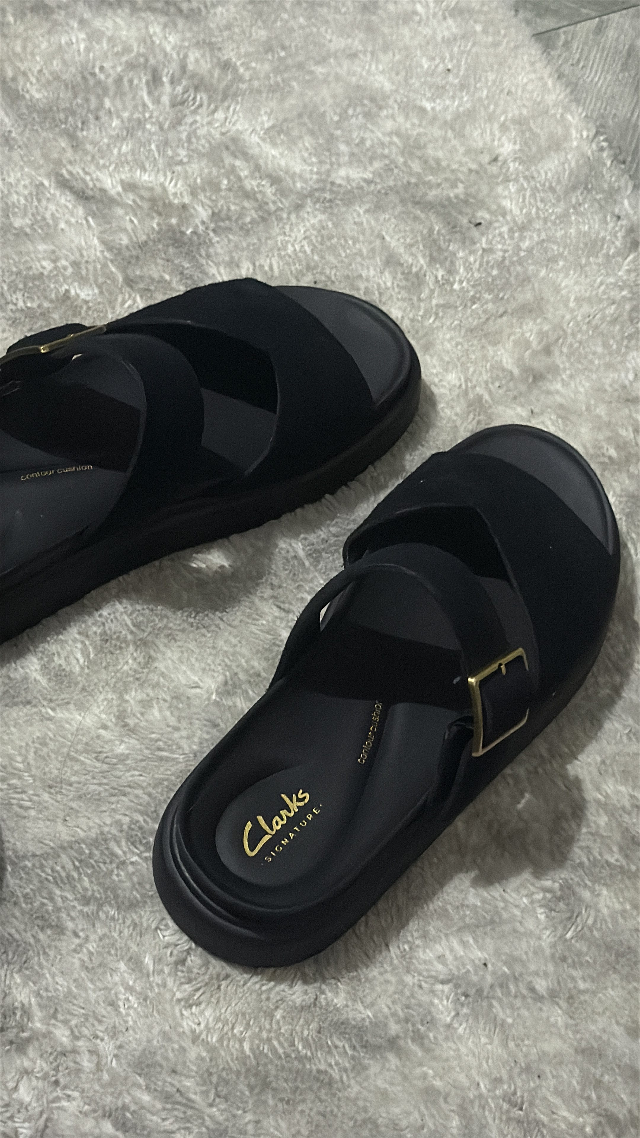 Womens Aristella Mule Black Suede Flat Sandals, Two Part Sandals