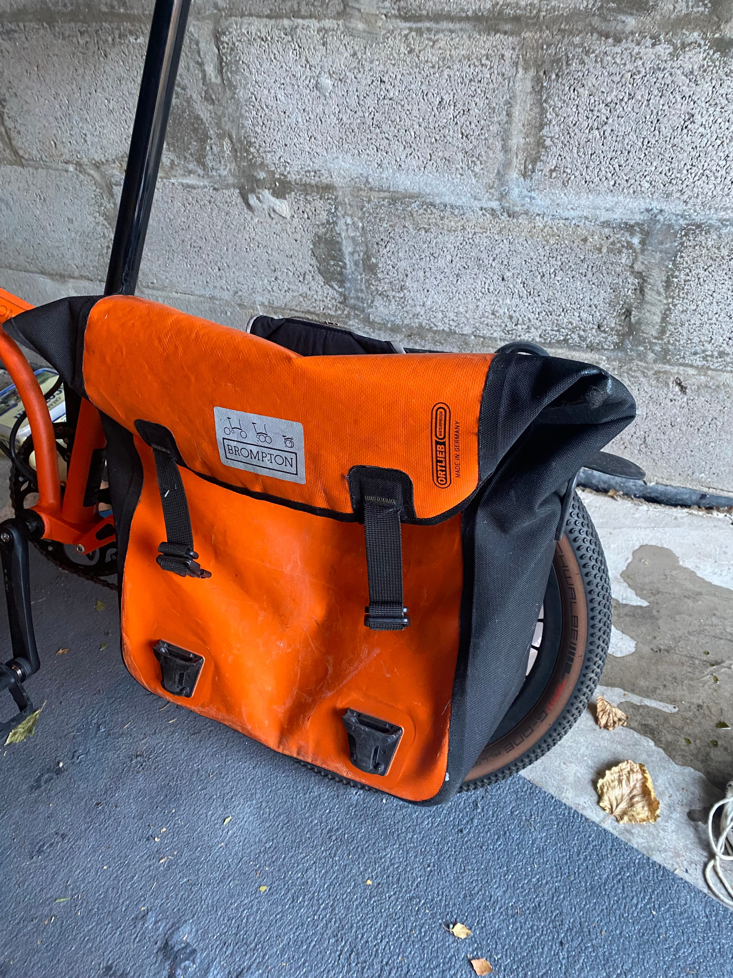 Borough Waterproof Roll Top Rack Bag Brompton Bicycle USA