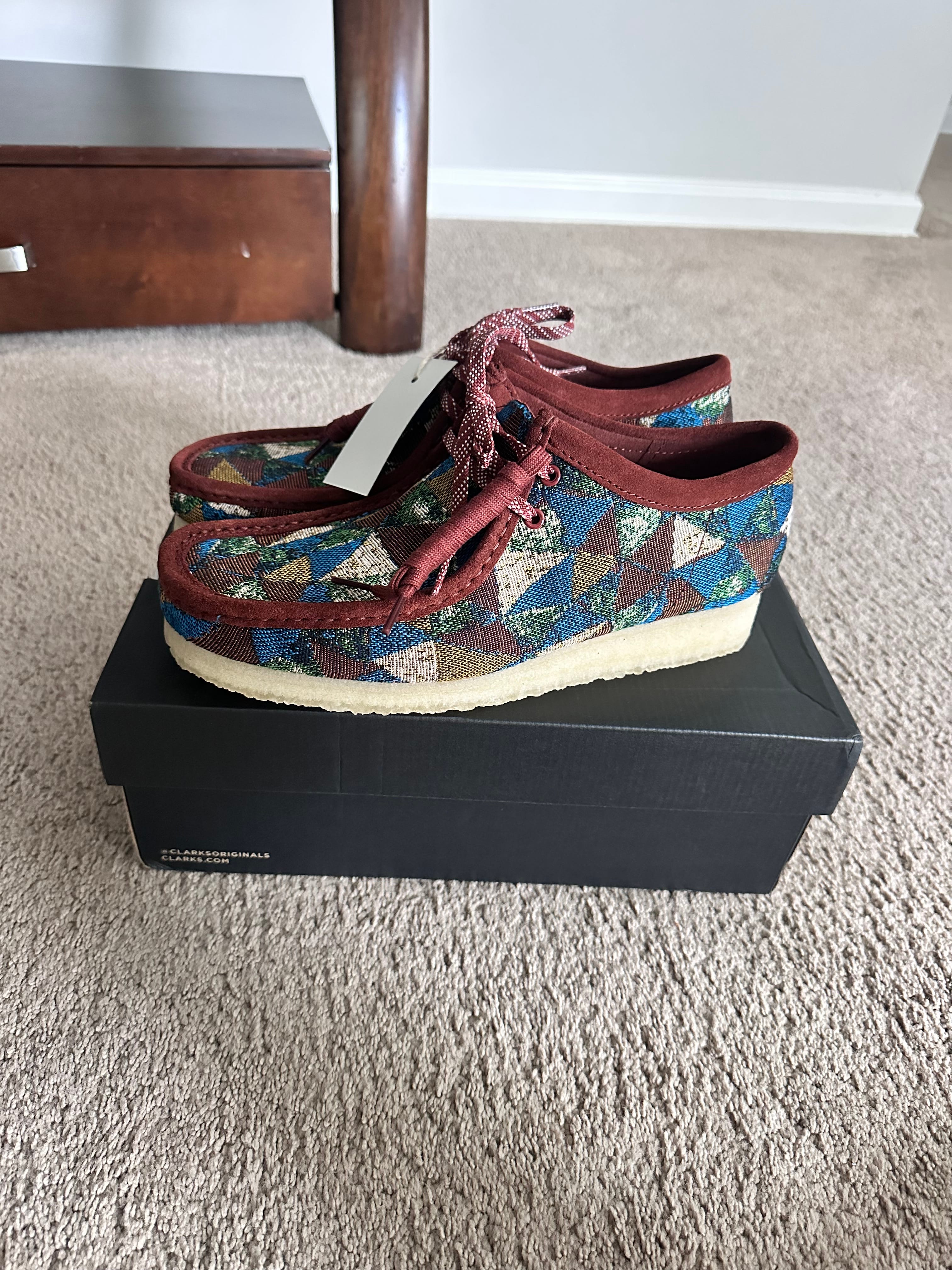 新品未使用　CLARKS Wallabee Boot Black Suede Amazon.com | Clarks Originals Mens Wallabee Boot Suede Black Boots