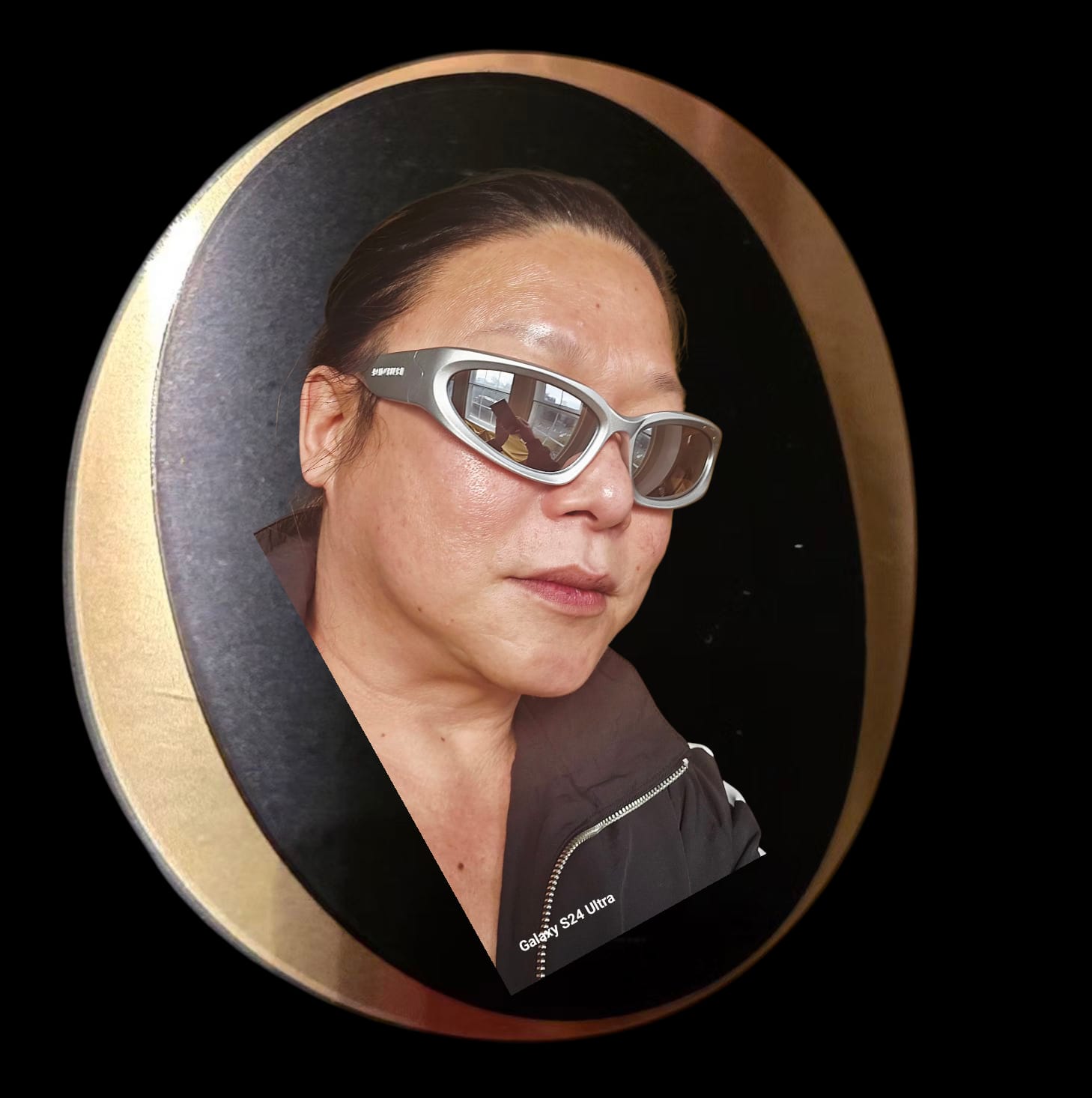 Balenciaga BB0157S 004 Swift Oval Sunglasses - US