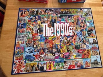 1000 Piece Jigsaw Puzzle - The Nineties – White Mountain Puzzles