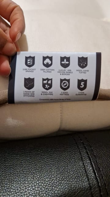 A customer photo for Tuft & Springs™ Ortho Brilliance 2000 Mattress - So far so good. Mattress is very good and confortable, I suffer of back pain, an. Author: Llilian. Dated: 2026-02-17