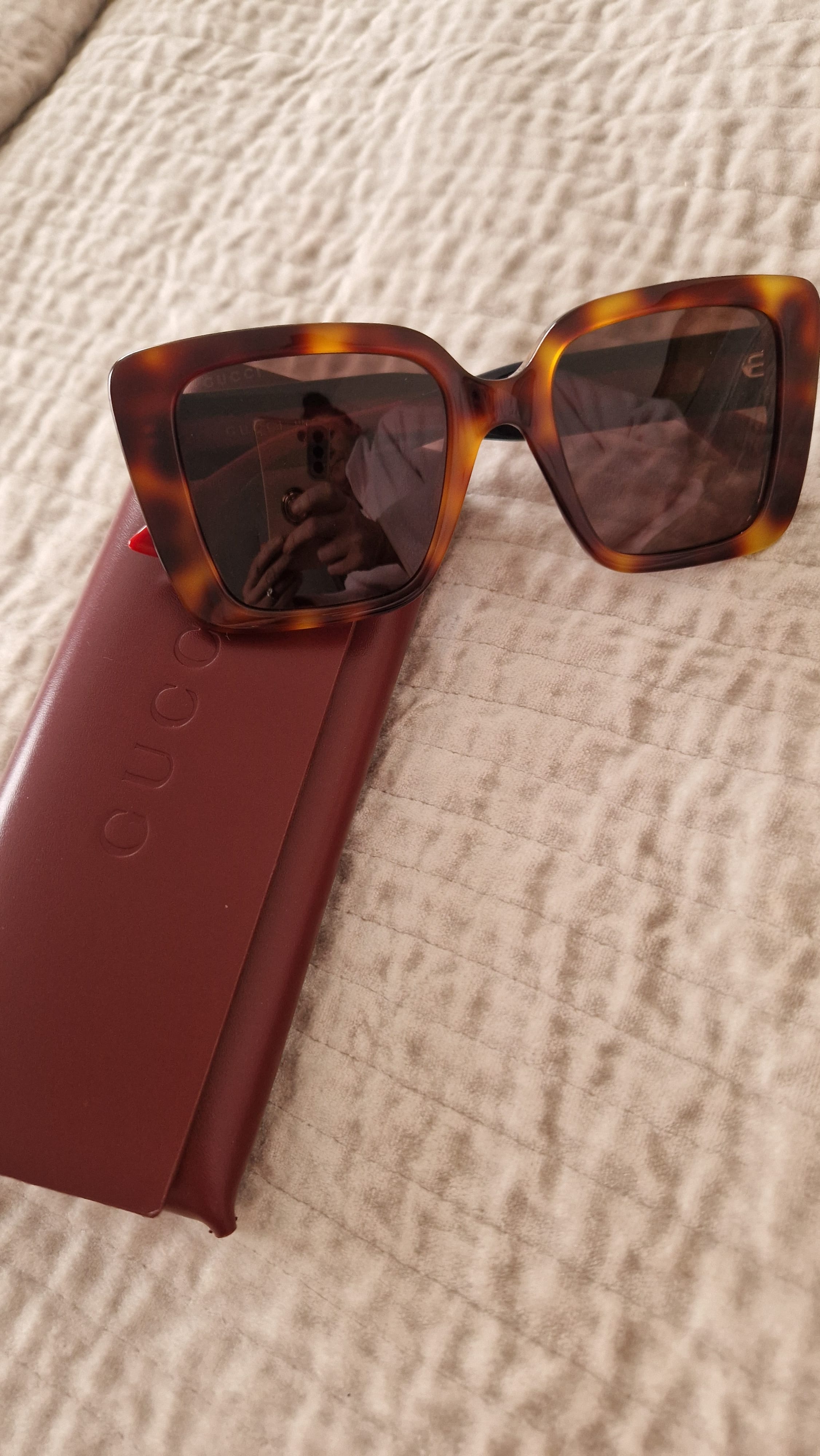 NWT Gucci GG1861S-002 Havana 53mm Sunglasses Gucci GG1861S 002 Rectangular Sunglasses Medium Havana - eye  main image 3