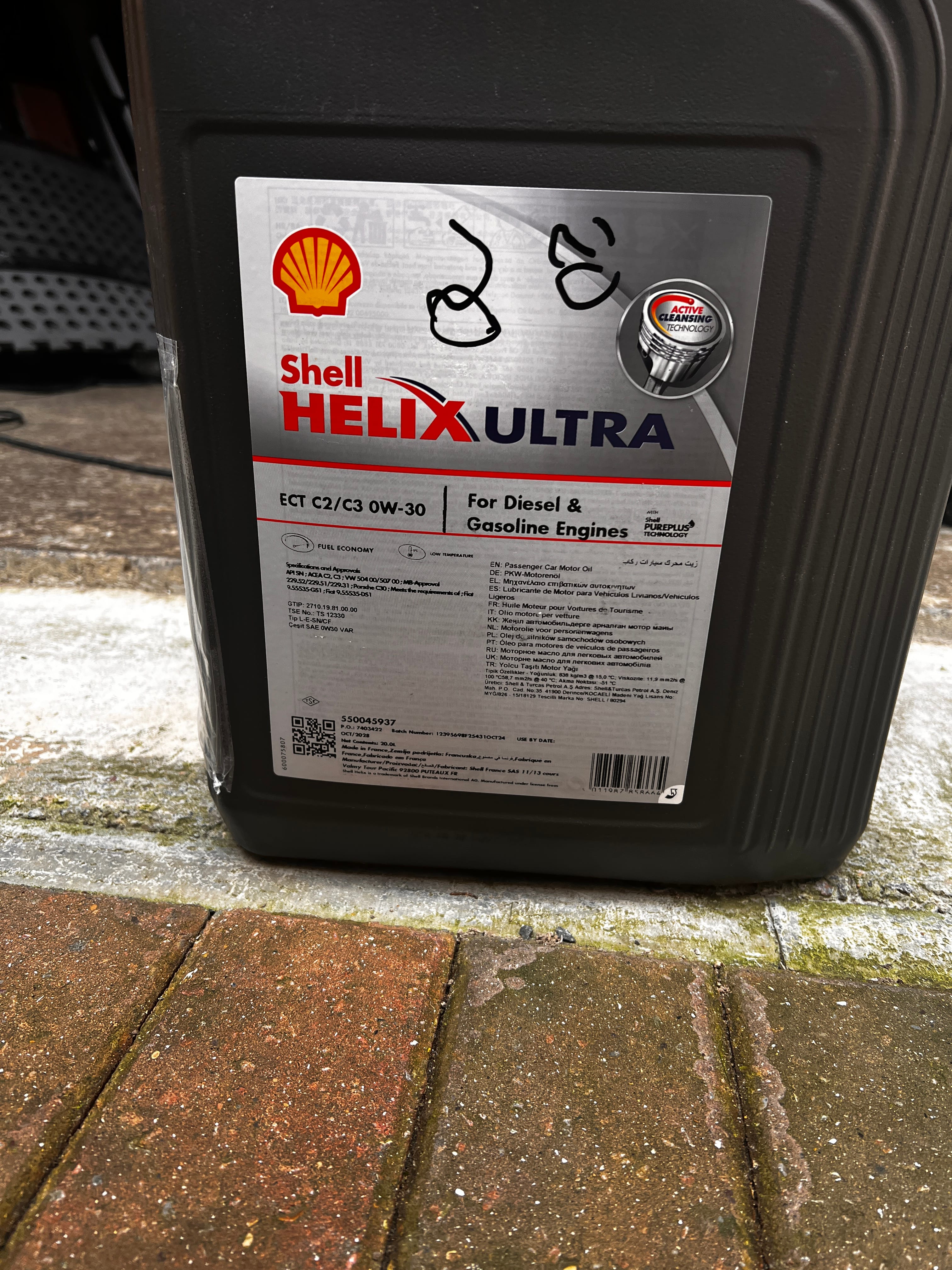 Shell Helix Ultra Ect Acea C2/C3 0W-30 Fully Synthetic Oil Api Sn