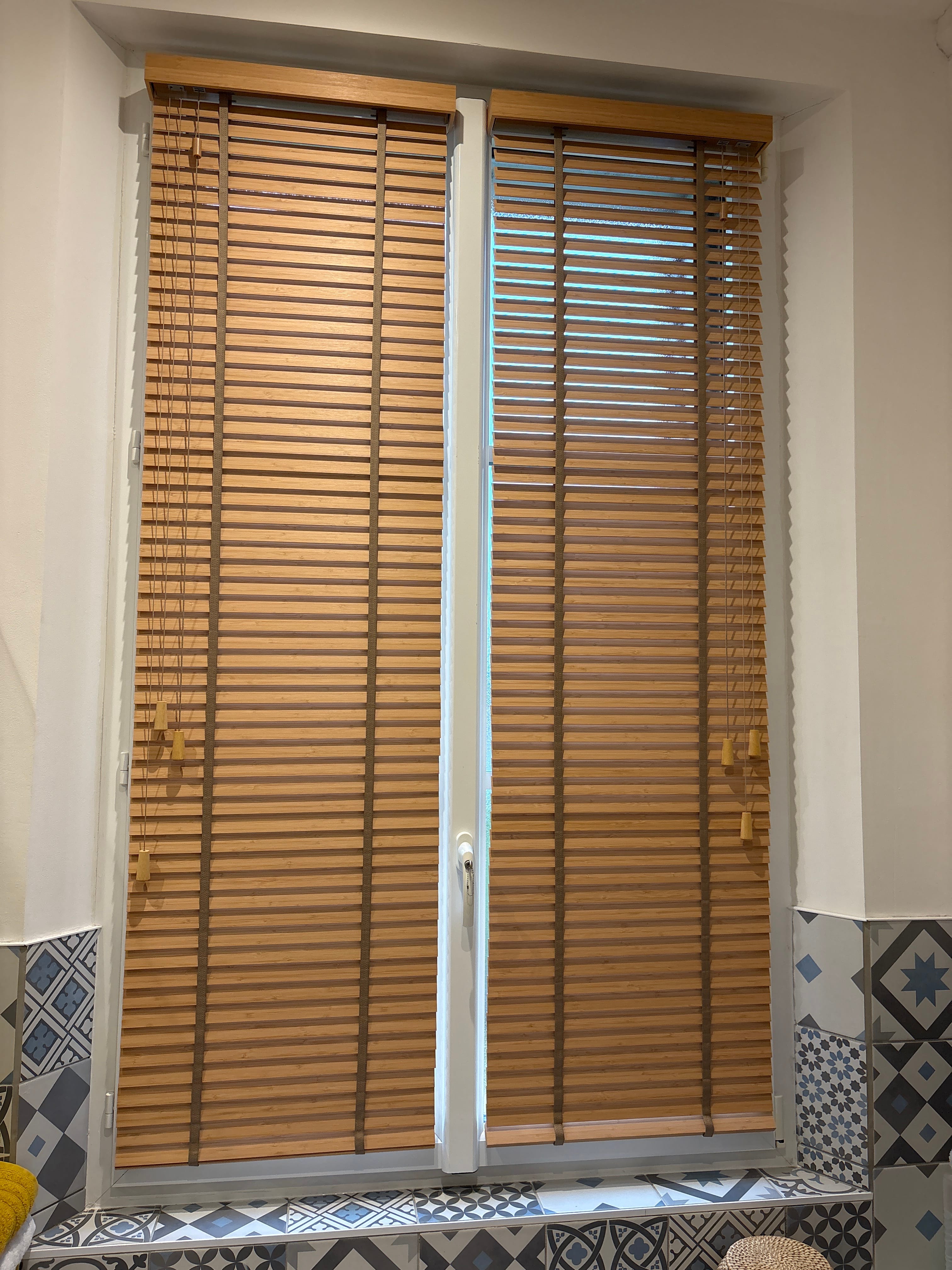 Stores en bambou pour fenêtres, stores en bambou pour fenêtres d'intérieur, stores romains