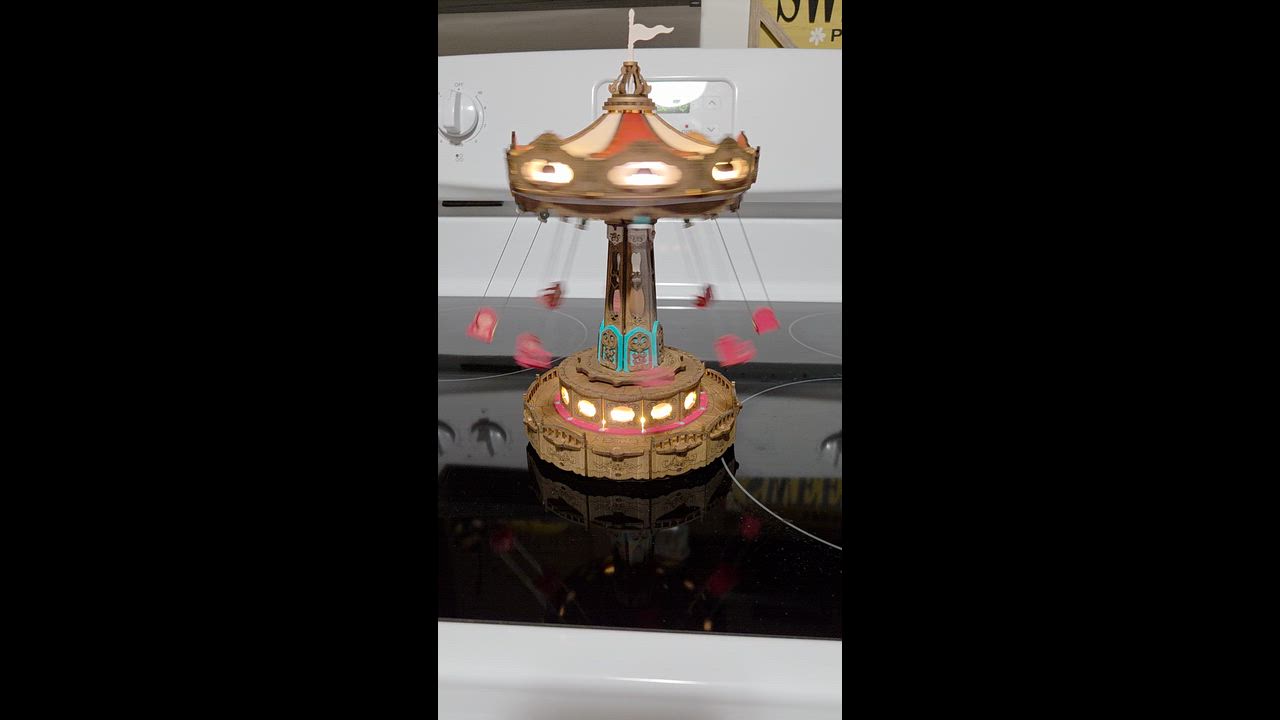 ROKR Swing Ride DIY Music Box 3D Wooden Puzzle EA02 | Robotime